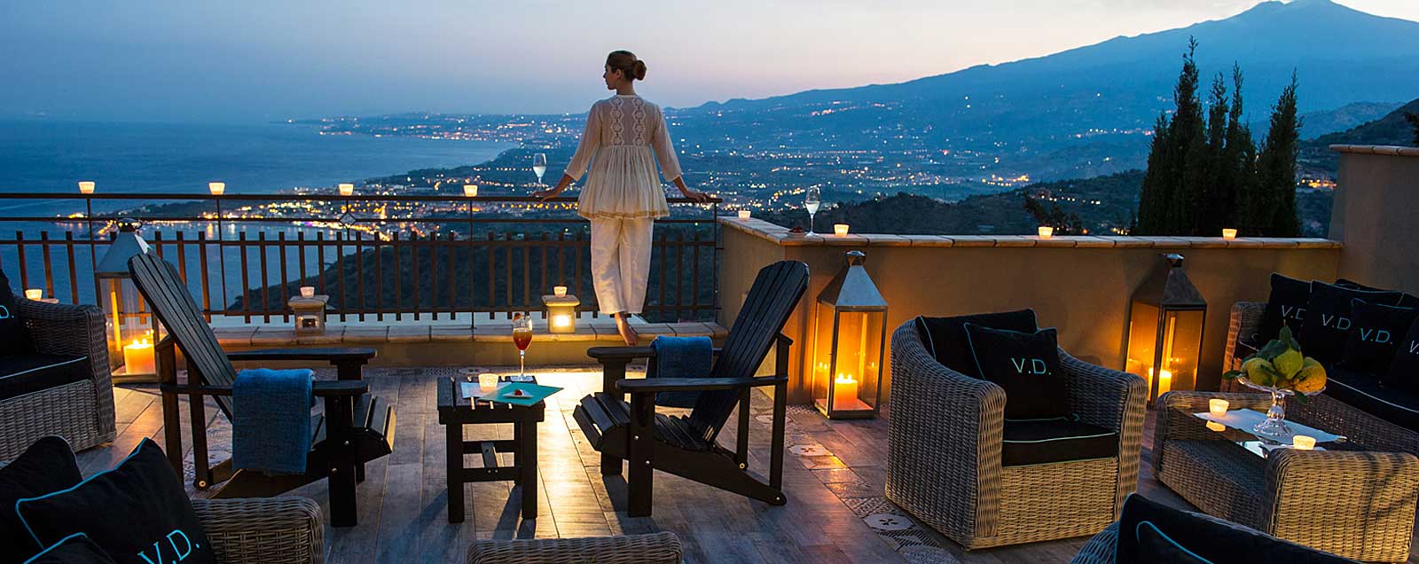 Villa Ducale Boutique Hotel Taormina, Sicile (terrasse panoramique)